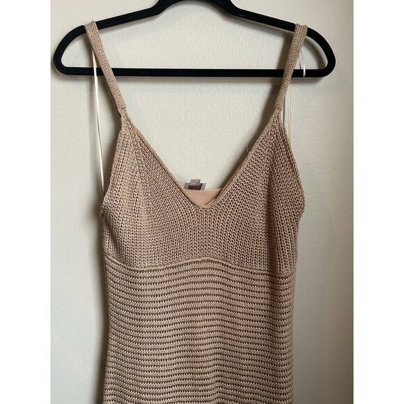 INC International Concepts Jeannie Mai Crochet Summer Maxi Bodycon Dress Medium - Picture 4 of 11